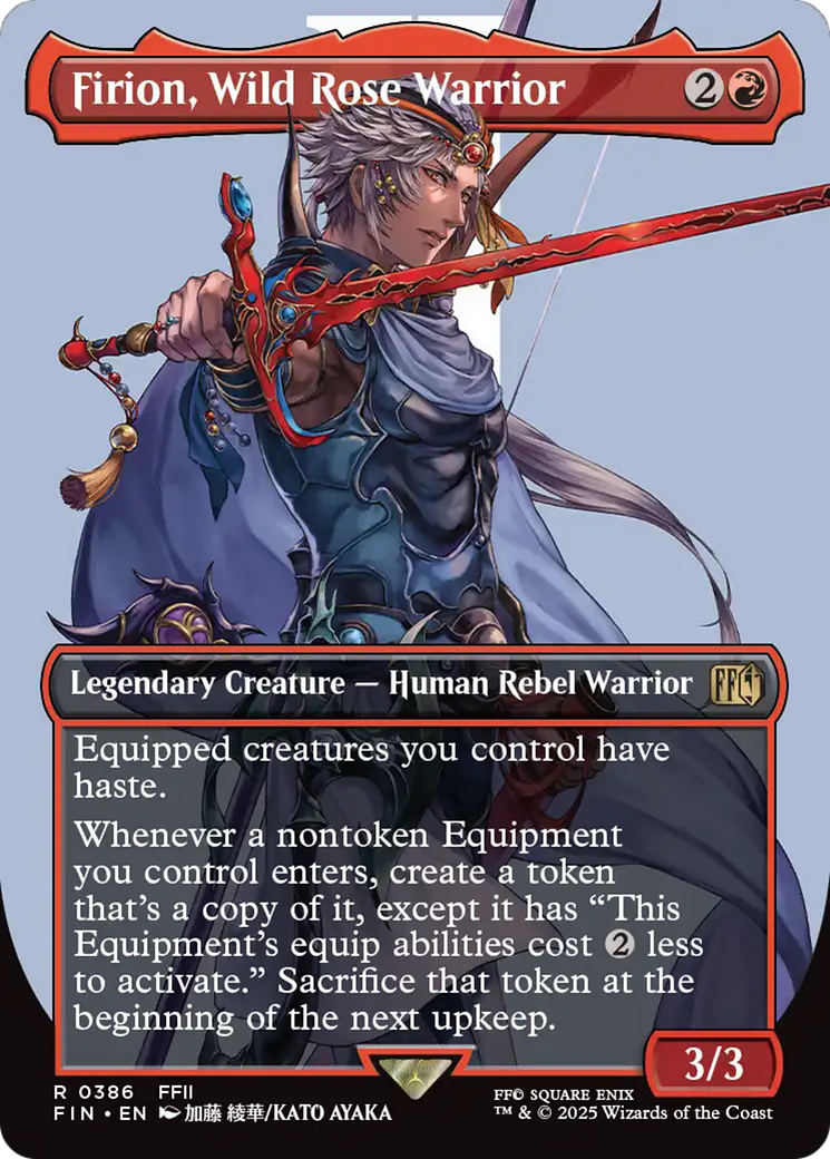 Firion, Wild Rose Warrior (Borderless) [FINAL FANTASY] [Foil]
