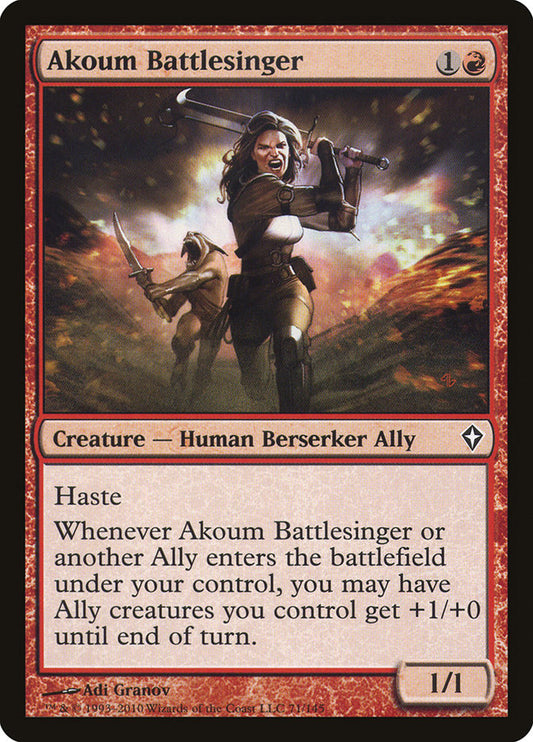 Akoum Battlesinger [Worldwake] [Foil]