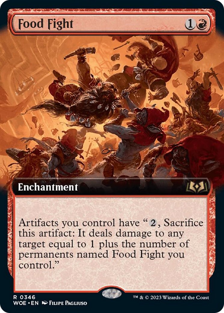 Food Fight (Extended Art) [Wilds of Eldraine] [Foil]