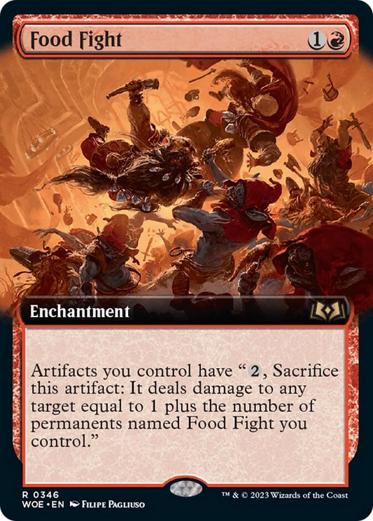 Food Fight (Extended Art) [Wilds of Eldraine] [Foil]