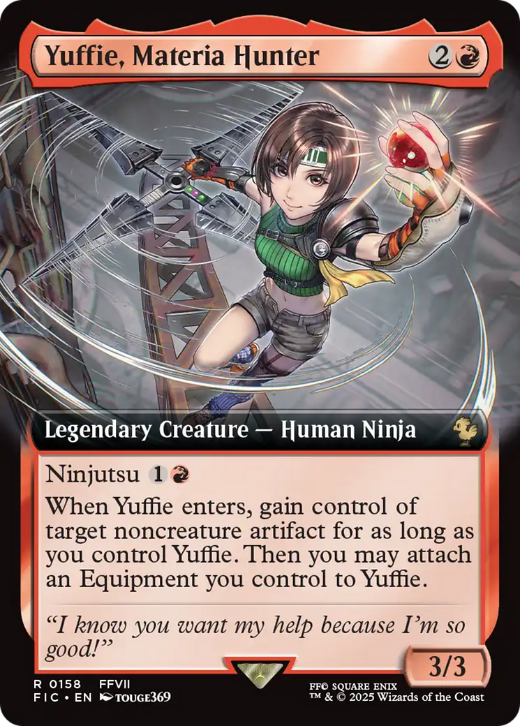 Yuffie, Materia Hunter (Extended Art) [FINAL FANTASY Commander] [Foil]