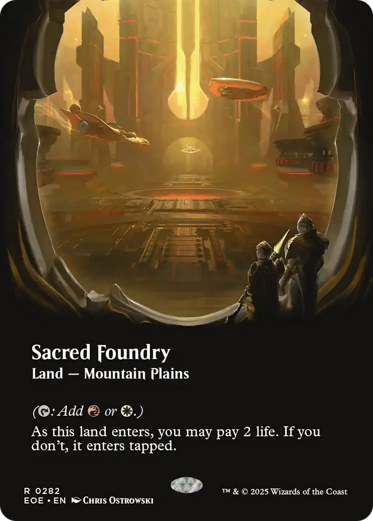 Sacred Foundry (Borderless) [Edge of Eternities] [Foil]