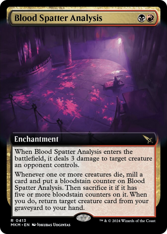 Blood Spatter Analysis (Extended Art) [Murders at Karlov Manor] [Foil]