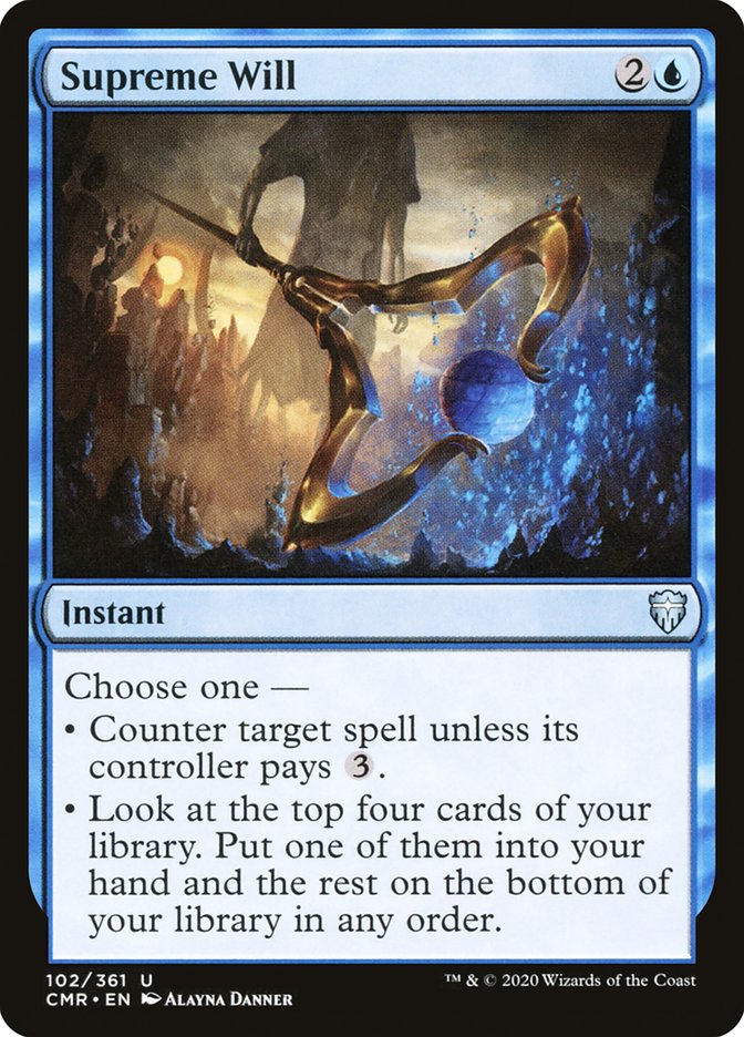 Supreme Will [Commander Legends] [Foil]
