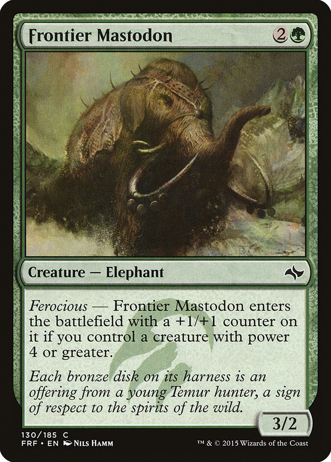 Frontier Mastodon [Fate Reforged] [Foil]