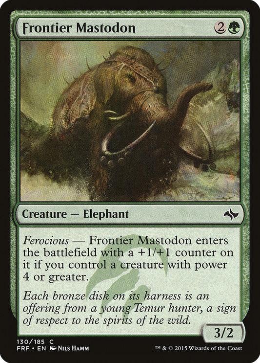 Frontier Mastodon [Fate Reforged] [Foil]