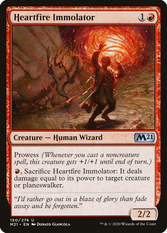Heartfire Immolator [Core Set 2021] [Foil]