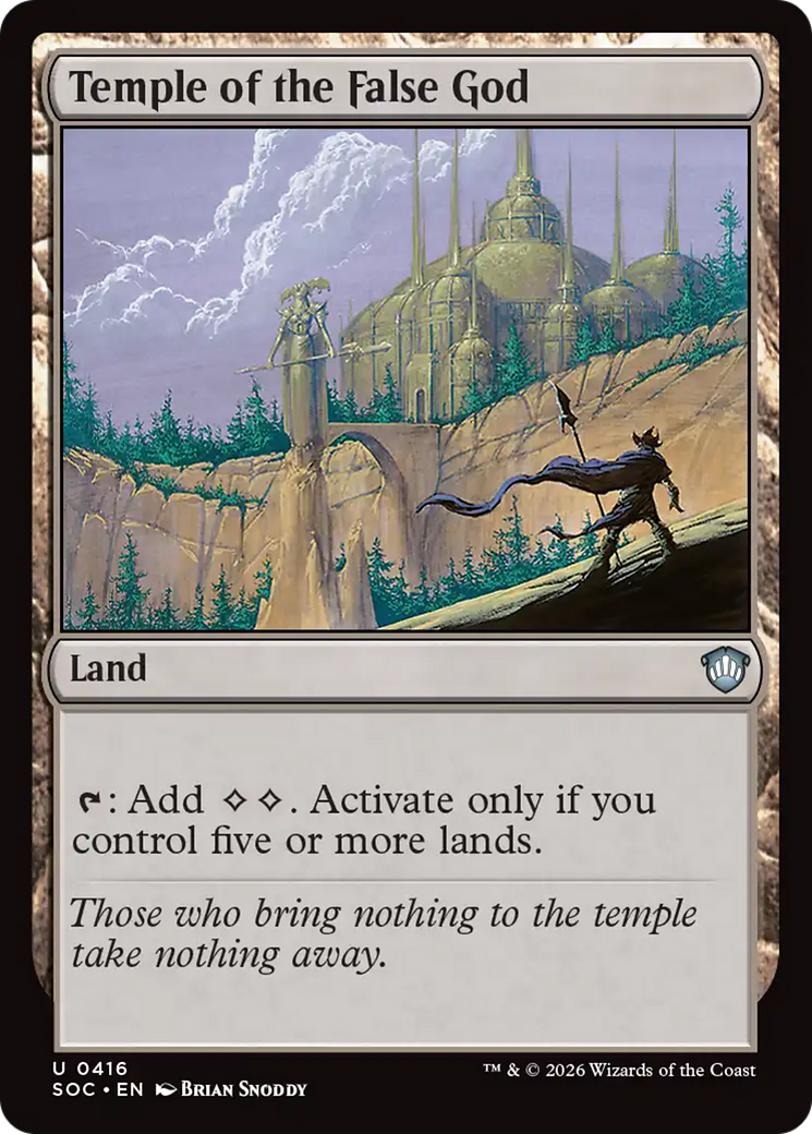 Temple of the False God [Secrets of Strixhaven Commander] [Foil]