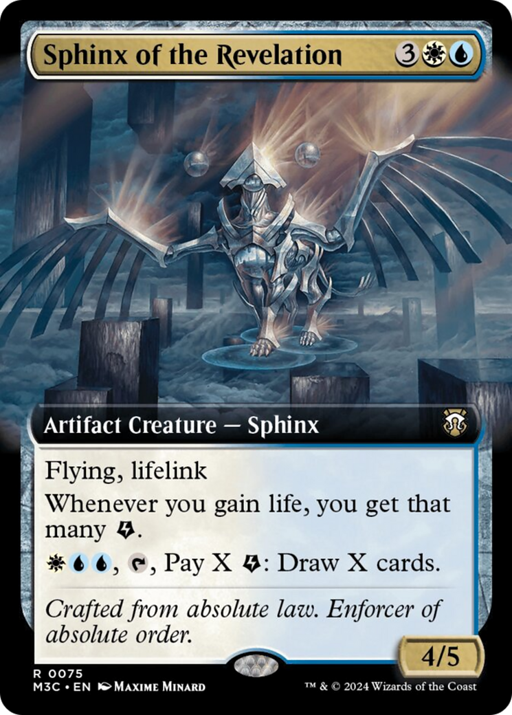 Sphinx of the Revelation (Extended Art) [Modern Horizons 3 Commander] [Foil]