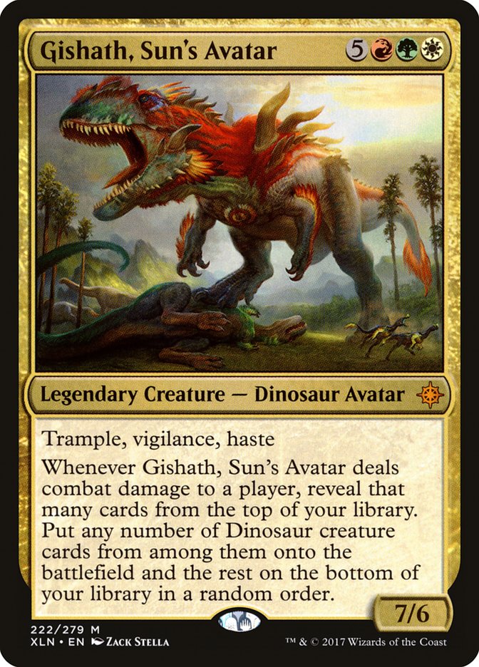 Gishath, Sun's Avatar [Ixalan] [Foil]