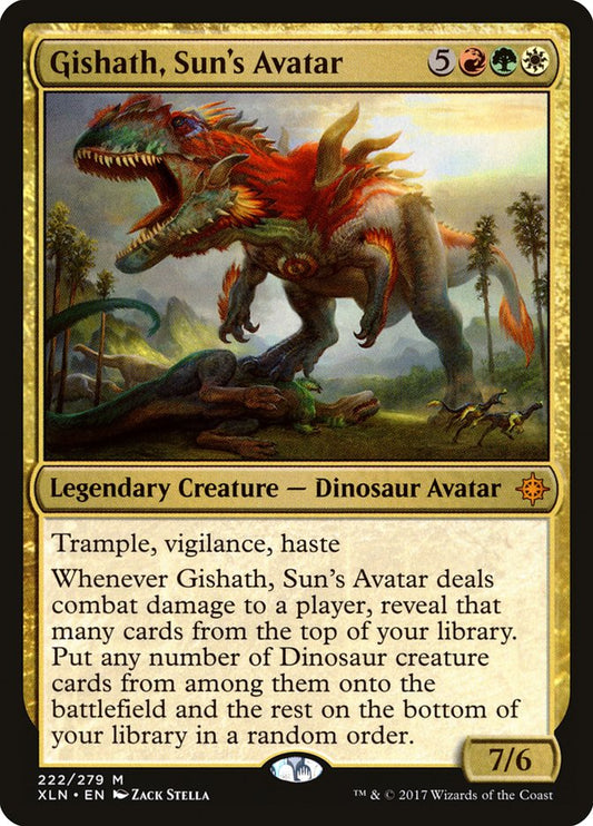 Gishath, Sun's Avatar [Ixalan] [Foil]