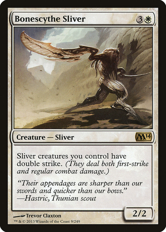 Bonescythe Sliver [Core Set 2014] [Foil]