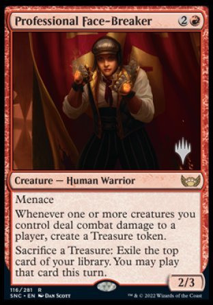 Professional Face-Breaker (Promo Pack) [Streets of New Capenna Promos] [Foil]