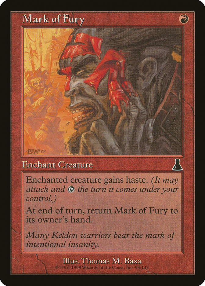 Mark of Fury [Urza's Destiny] [Foil]