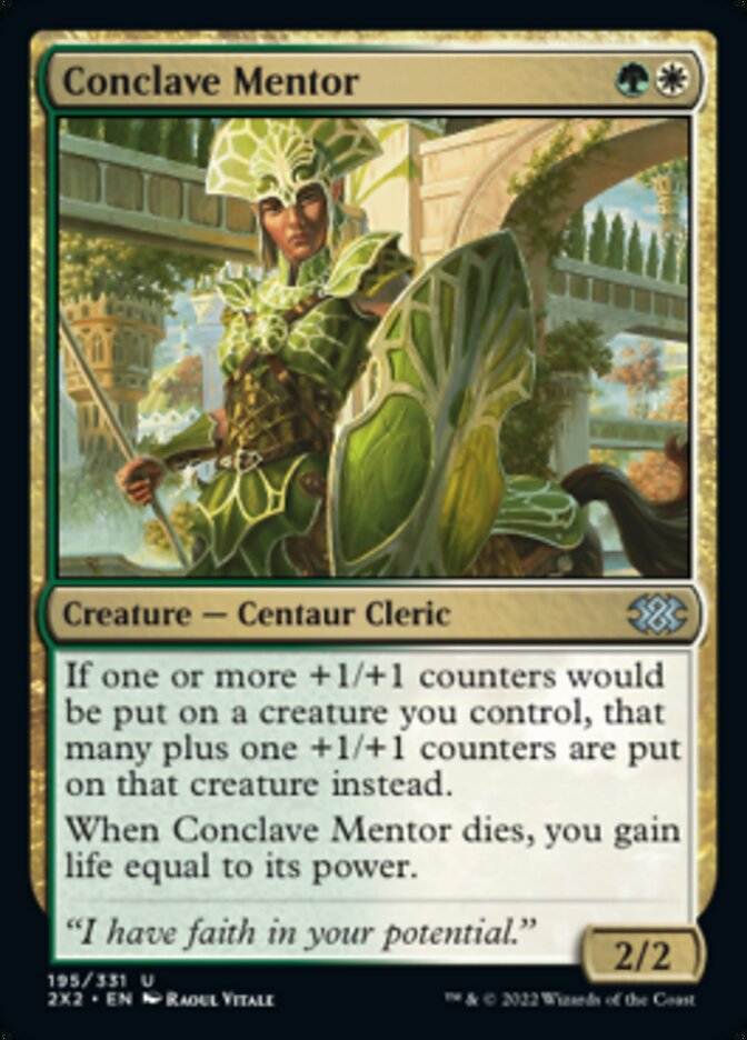Conclave Mentor [Double Masters 2022] [Foil]
