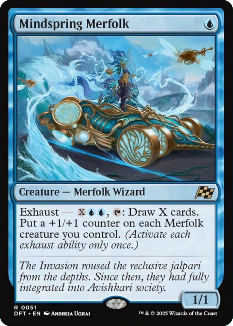 Mindspring Merfolk [Aetherdrift] [Foil]