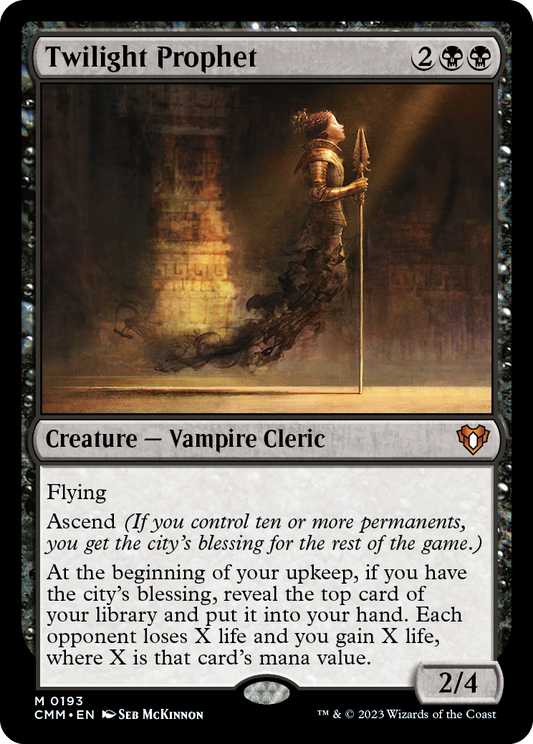 Twilight Prophet [Commander Masters] [Foil]
