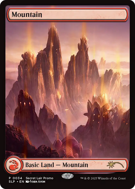 Mountain (0034) [Secret Lair Showdown] [Foil]