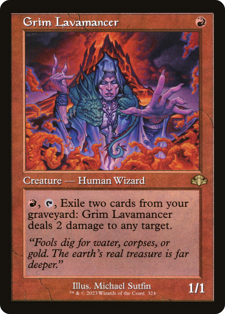 Grim Lavamancer (Retro) [Dominaria Remastered] [Foil]