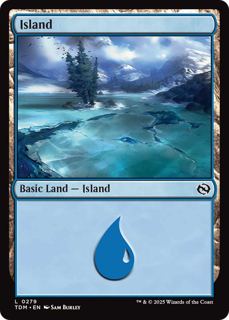 Island (0279) [Tarkir: Dragonstorm] [Foil]