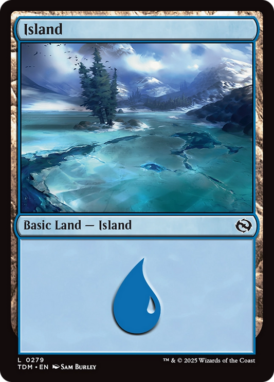Island (0279) [Tarkir: Dragonstorm] [Foil]