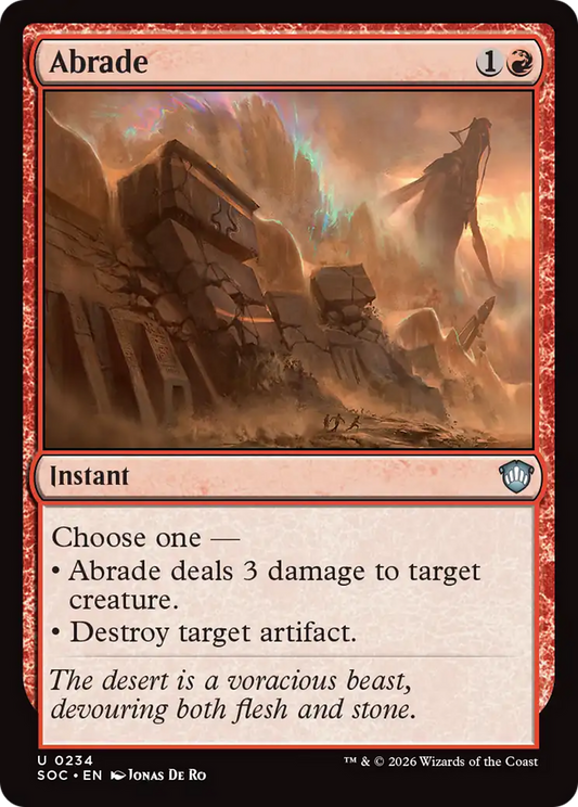 Abrade [Secrets of Strixhaven Commander] [Foil]