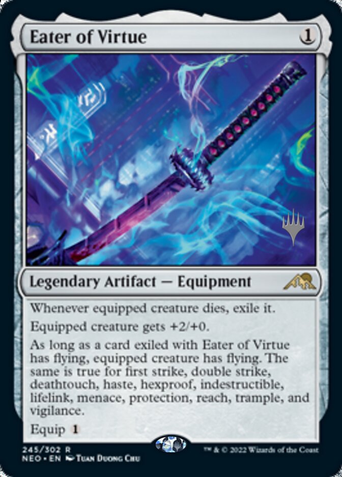 Eater of Virtue (Promo Pack) [Kamigawa: Neon Dynasty Promos] [Foil]