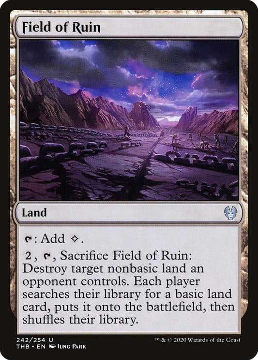 Field of Ruin [Theros Beyond Death] [Foil]