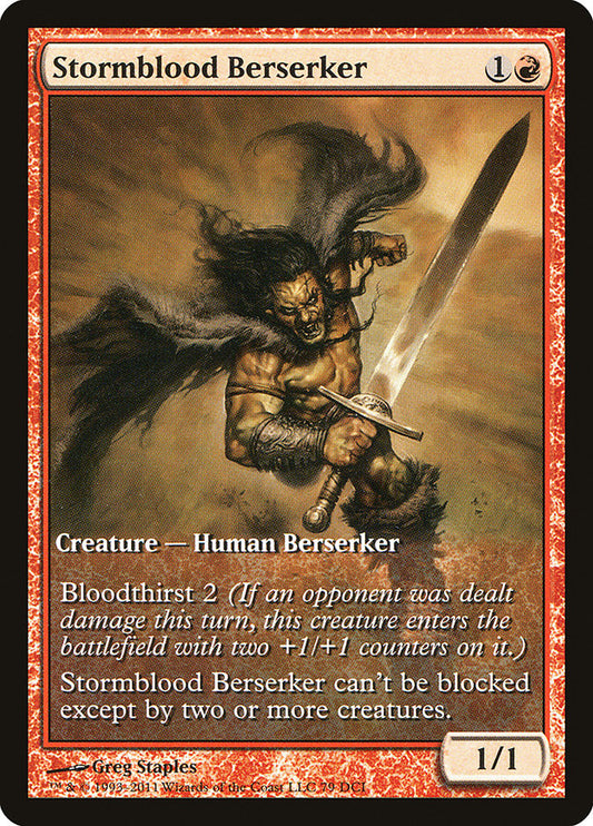 Stormblood Berserker (Extended Art) [Core Set 2012 Promos]