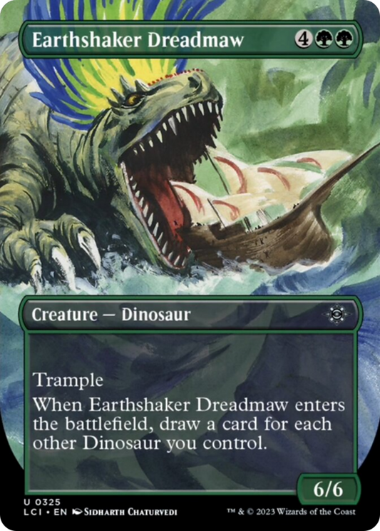 Earthshaker Dreadmaw (Borderless) [The Lost Caverns of Ixalan] [Foil]