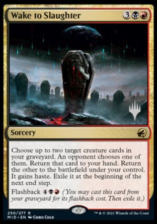 Wake to Slaughter (Promo Pack) [Innistrad: Midnight Hunt Promos] [Foil]