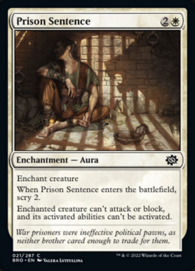 Prison Sentence [The Brothers' War] [Foil]