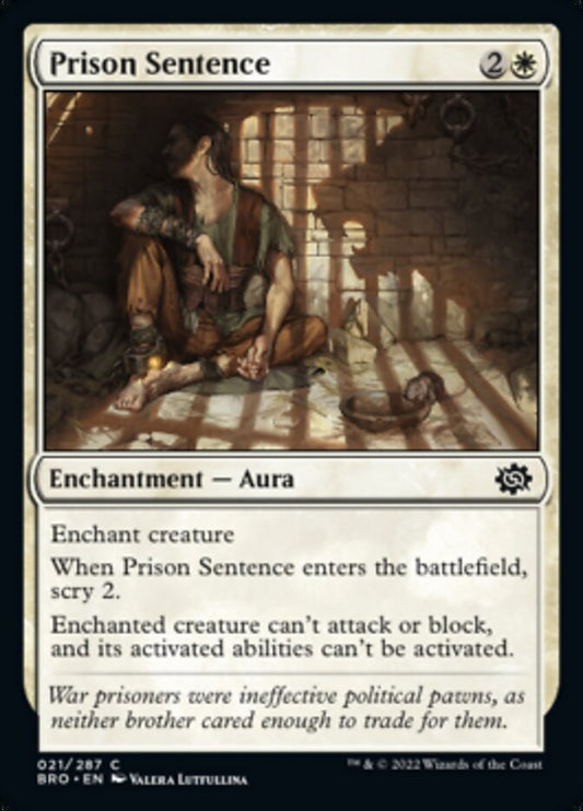 Prison Sentence [The Brothers' War] [Foil]