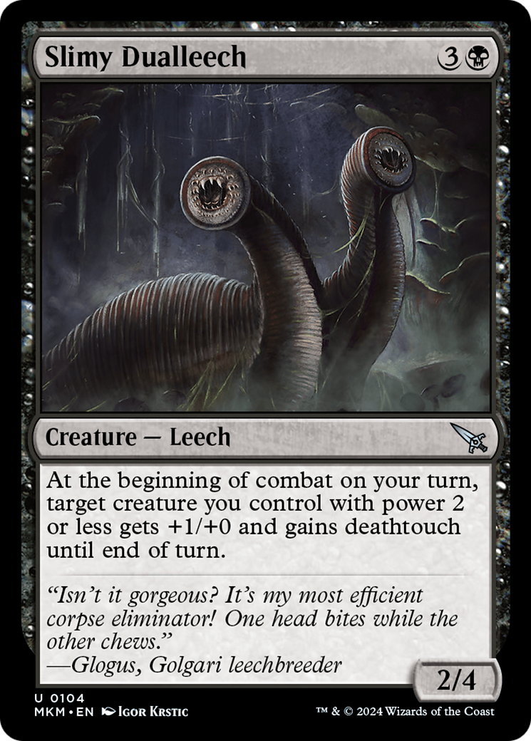 Slimy Dualleech [Murders at Karlov Manor] [Foil]