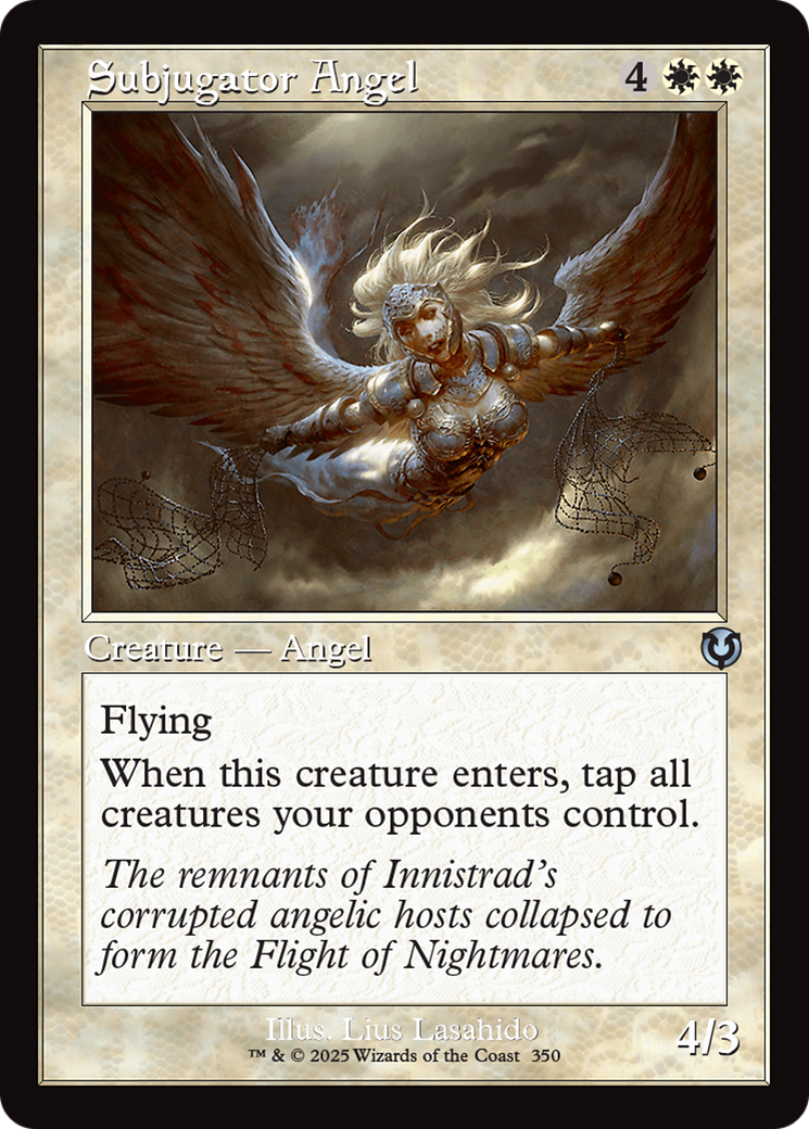 Subjugator Angel (Retro Frame) [Innistrad Remastered] [Foil]