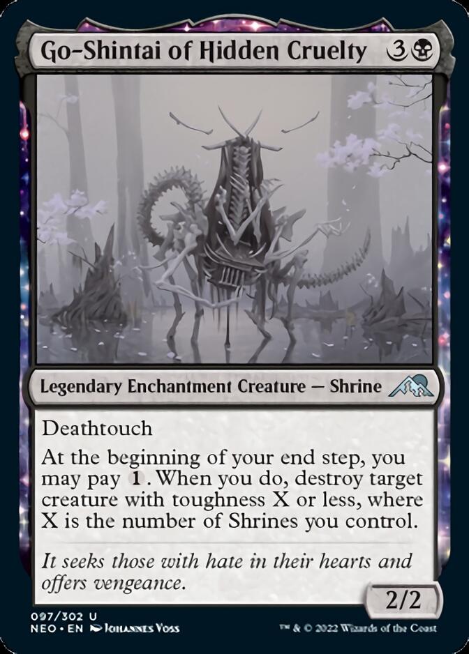 Go-Shintai of Hidden Cruelty [Kamigawa: Neon Dynasty] [Foil]