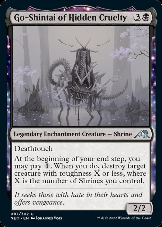 Go-Shintai of Hidden Cruelty [Kamigawa: Neon Dynasty] [Foil]