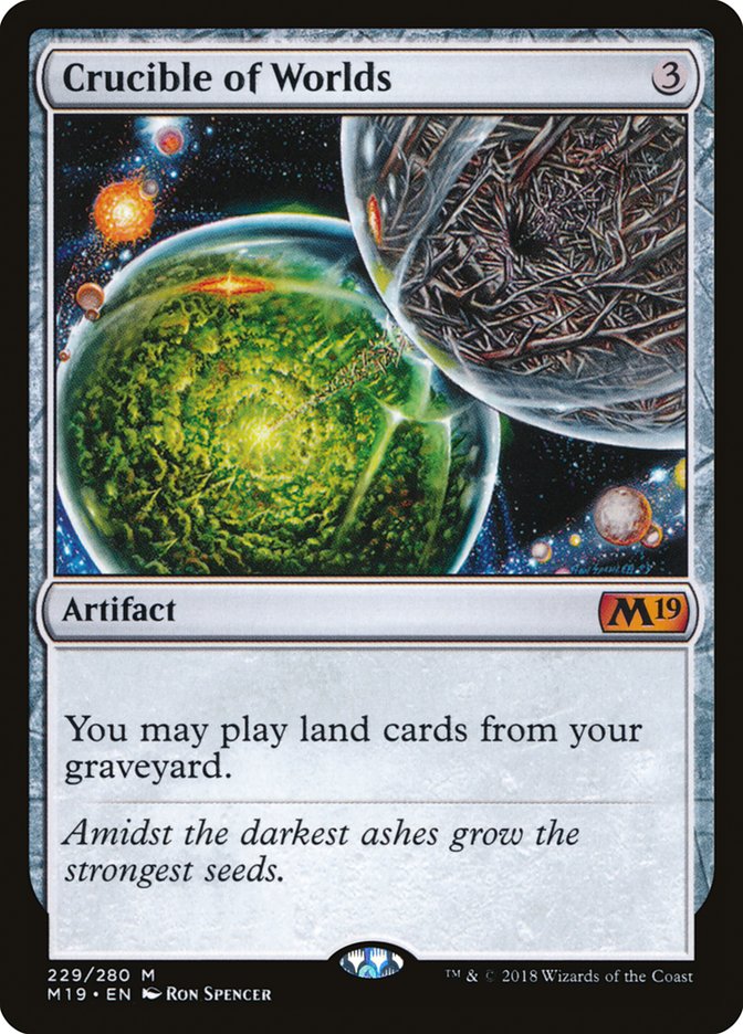 Crucible of Worlds [Core Set 2019] [Foil]