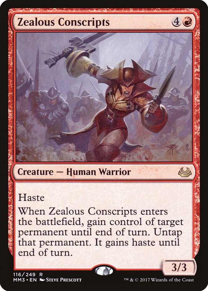 Zealous Conscripts [Modern Masters 2017] [Foil]