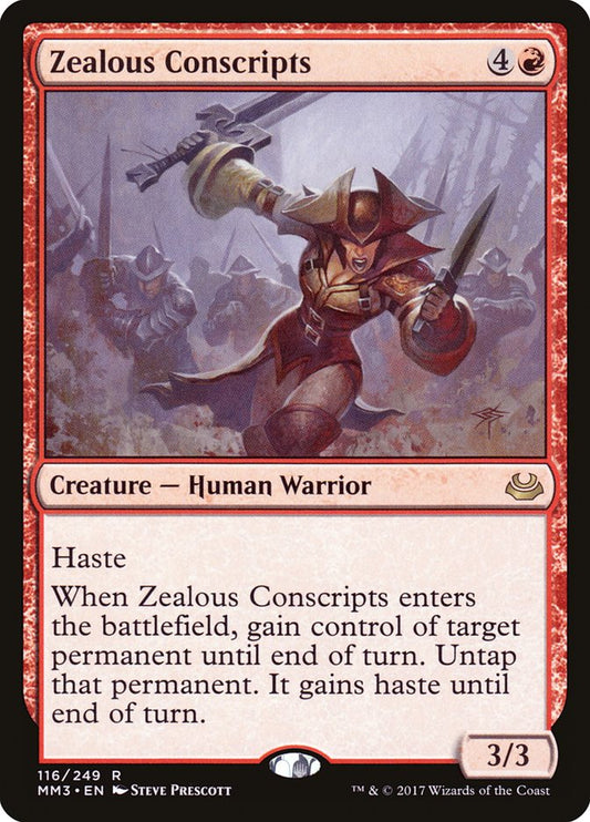 Zealous Conscripts [Modern Masters 2017] [Foil]