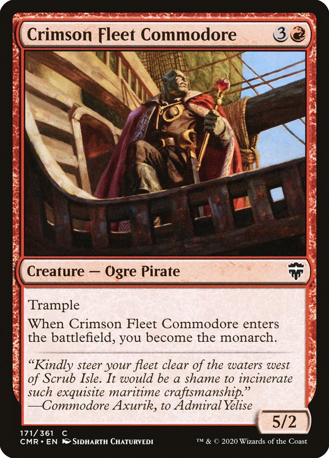 Crimson Fleet Commodore [Commander Legends] [Foil]