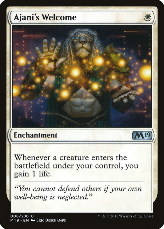 Ajani's Welcome [Core Set 2019] [Foil]