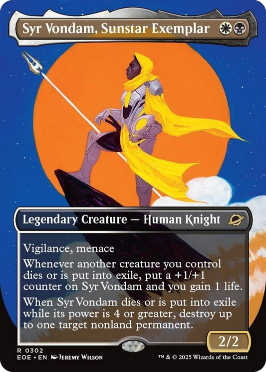 Syr Vondam, Sunstar Exemplar (Borderless) [Edge of Eternities] [Foil]