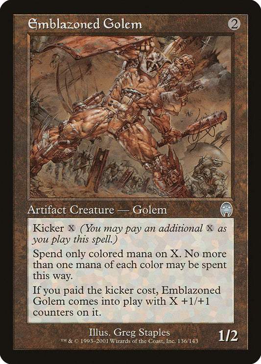 Emblazoned Golem [Apocalypse] [Foil]