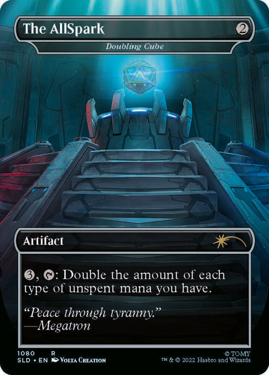 Doubling Cube - The AllSpark (Borderless Megatron) [Secret Lair Drop Series] [Foil]