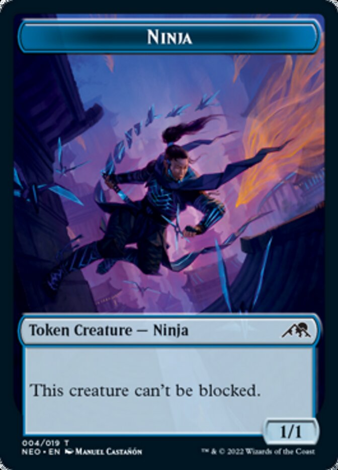 Ninja Token [Kamigawa: Neon Dynasty Tokens] [Foil]