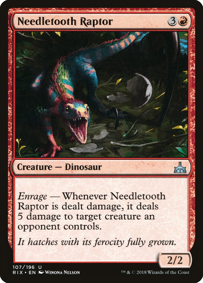 Needletooth Raptor [Rivals of Ixalan] [Foil]
