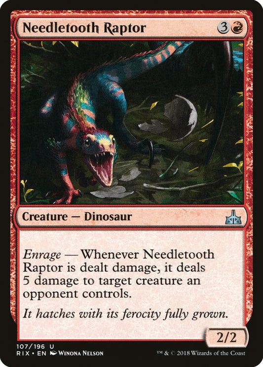 Needletooth Raptor [Rivals of Ixalan] [Foil]
