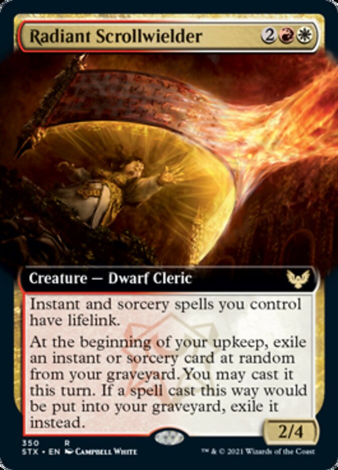 Radiant Scrollwielder (Extended Art) [Strixhaven: School of Mages] [Foil]