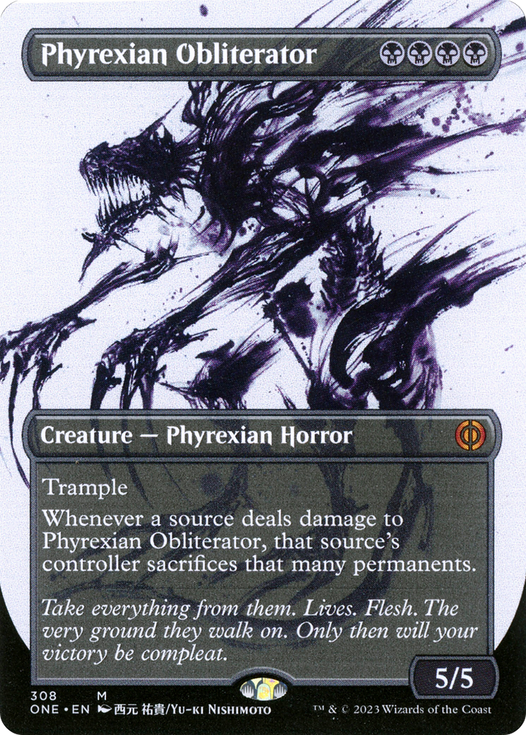 Phyrexian Obliterator (Borderless Ichor) [Phyrexia: All Will Be One] [Foil]